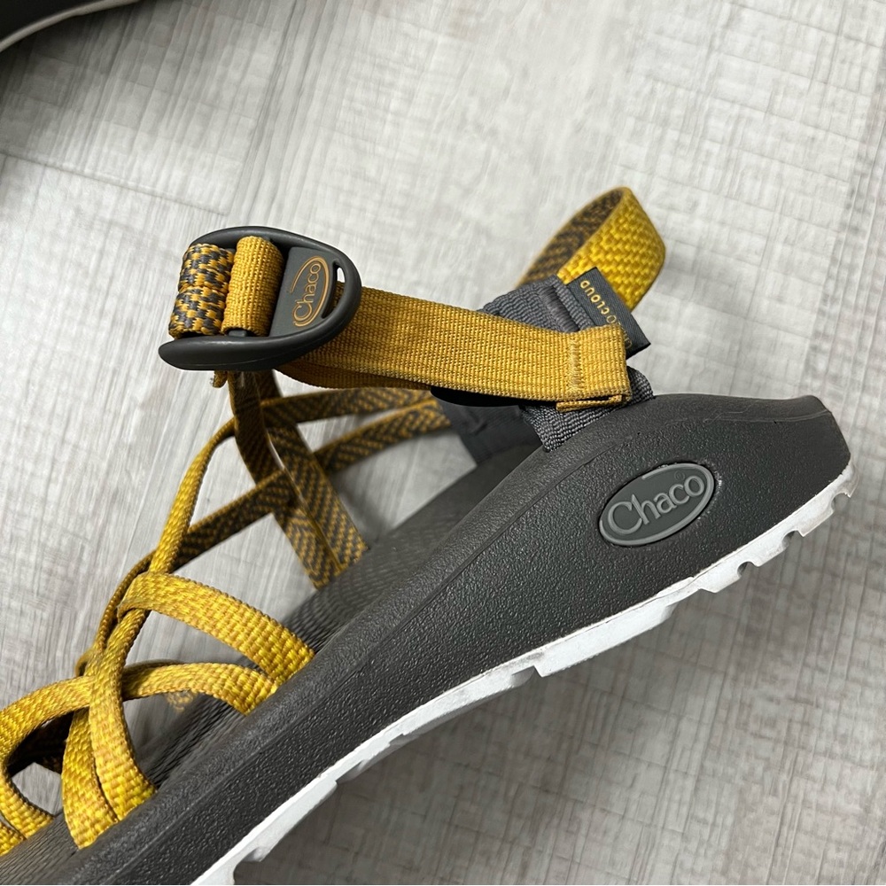 CHACO Z Cloud X/2 Sandal - Women's Mustard and Gray Strappy Size 9 - Picture 5 of 10